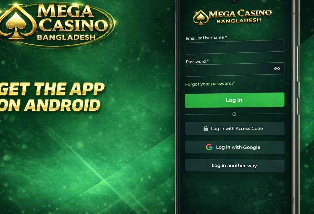 Android app-style setup using the official site and device options